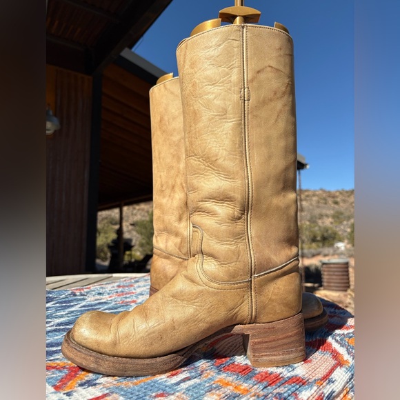 Frye 60s-70s Campus Vintage Black Label Boots - Picture 7 of 16